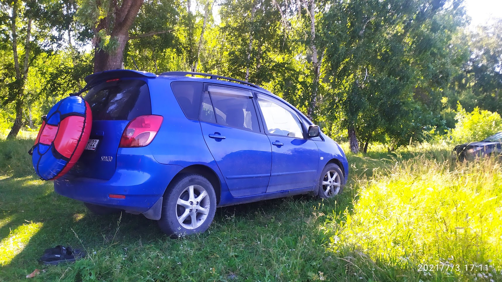 Toyota Corolla Spacio (E121) 1.5 бензиновый 2001 | Синяя молния на DRIVE2