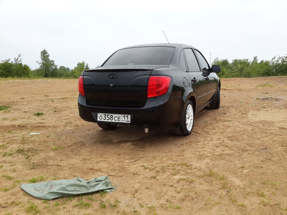 Лип- спойлер Кураж — Lada Гранта (1G), 1,6 л, 2013 года | стайлинг | DRIVE2