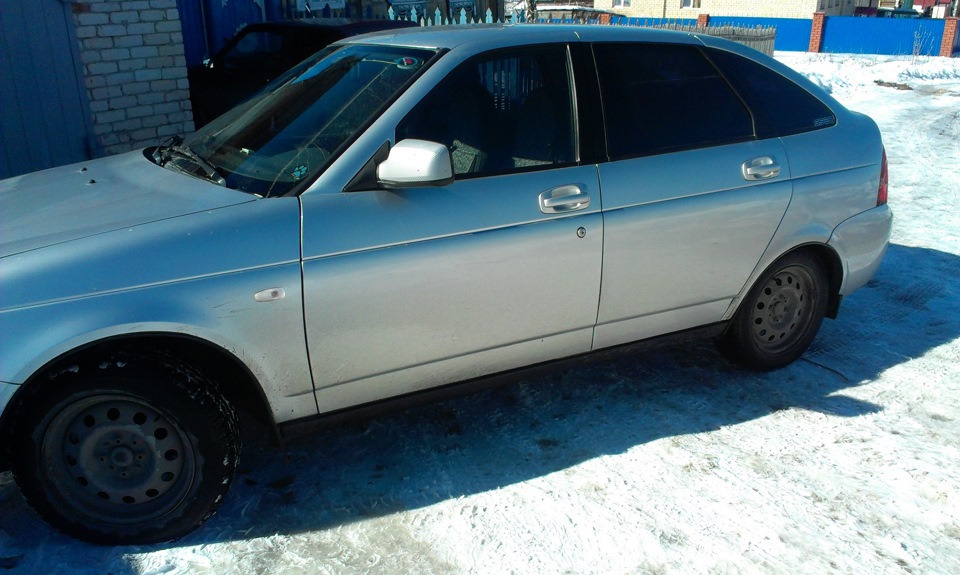 Стойки в черный мат и БК Штат к ГБО — Lada Приора хэтчбек, 1,6 л, 2010 ...