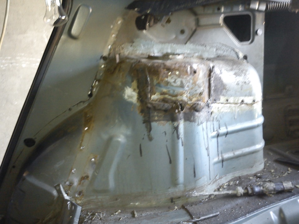 Ремонт задних колесных арок (часть 1) — Daewoo Nubira I, 1,6 л, 1998 ...