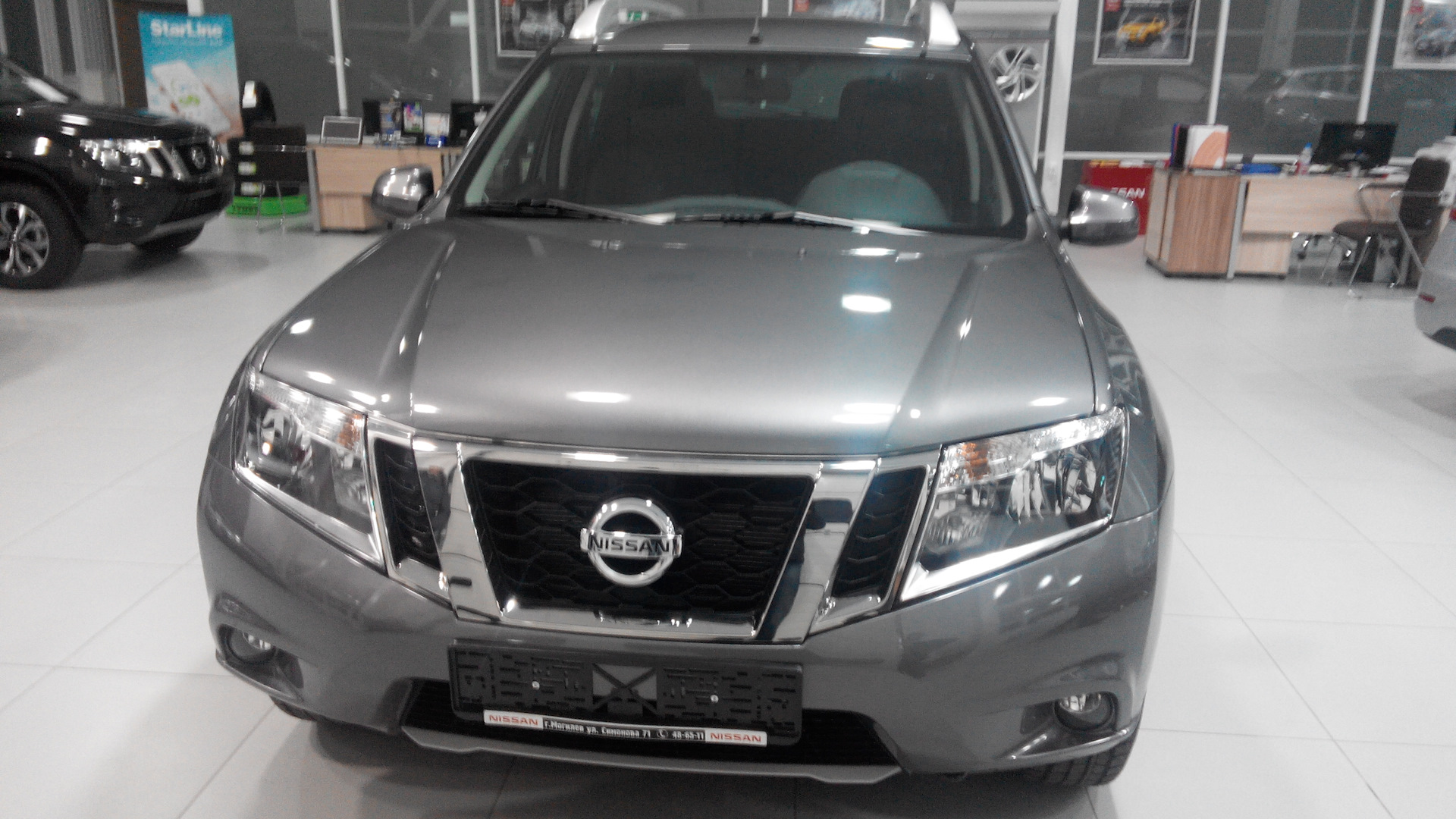 Nissan Terrano серый металлик краска