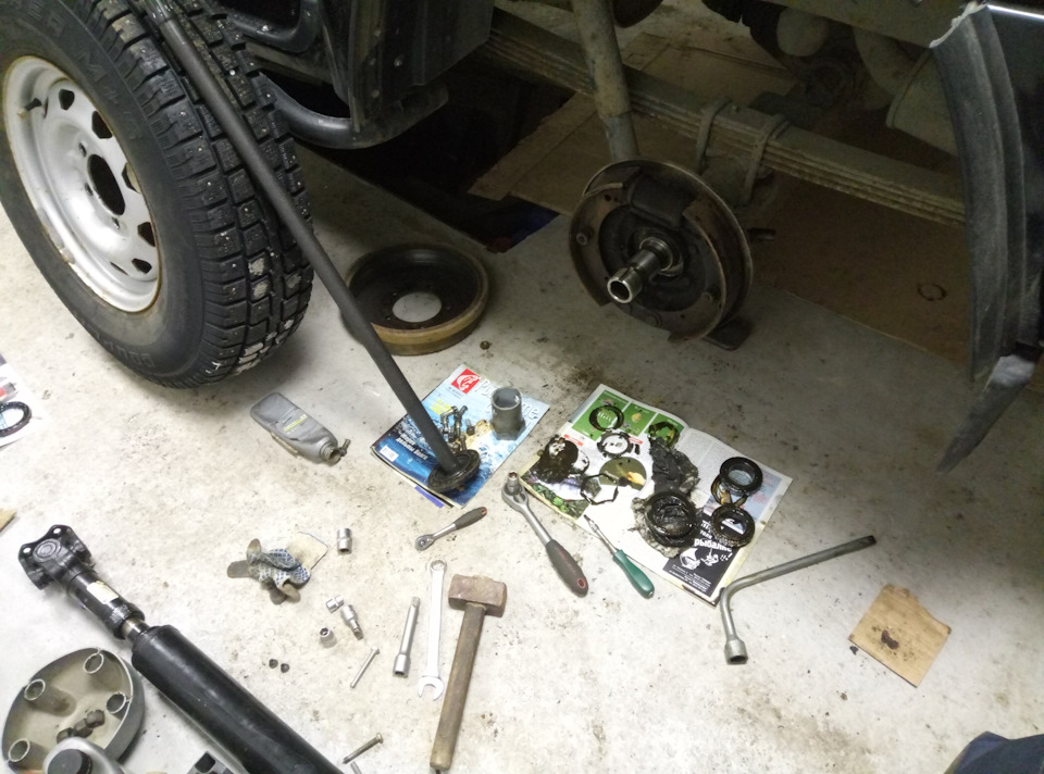 Ревизия ступичных подшипников — УАЗ Patriot, 2,7 л, 2011 года | своими ...