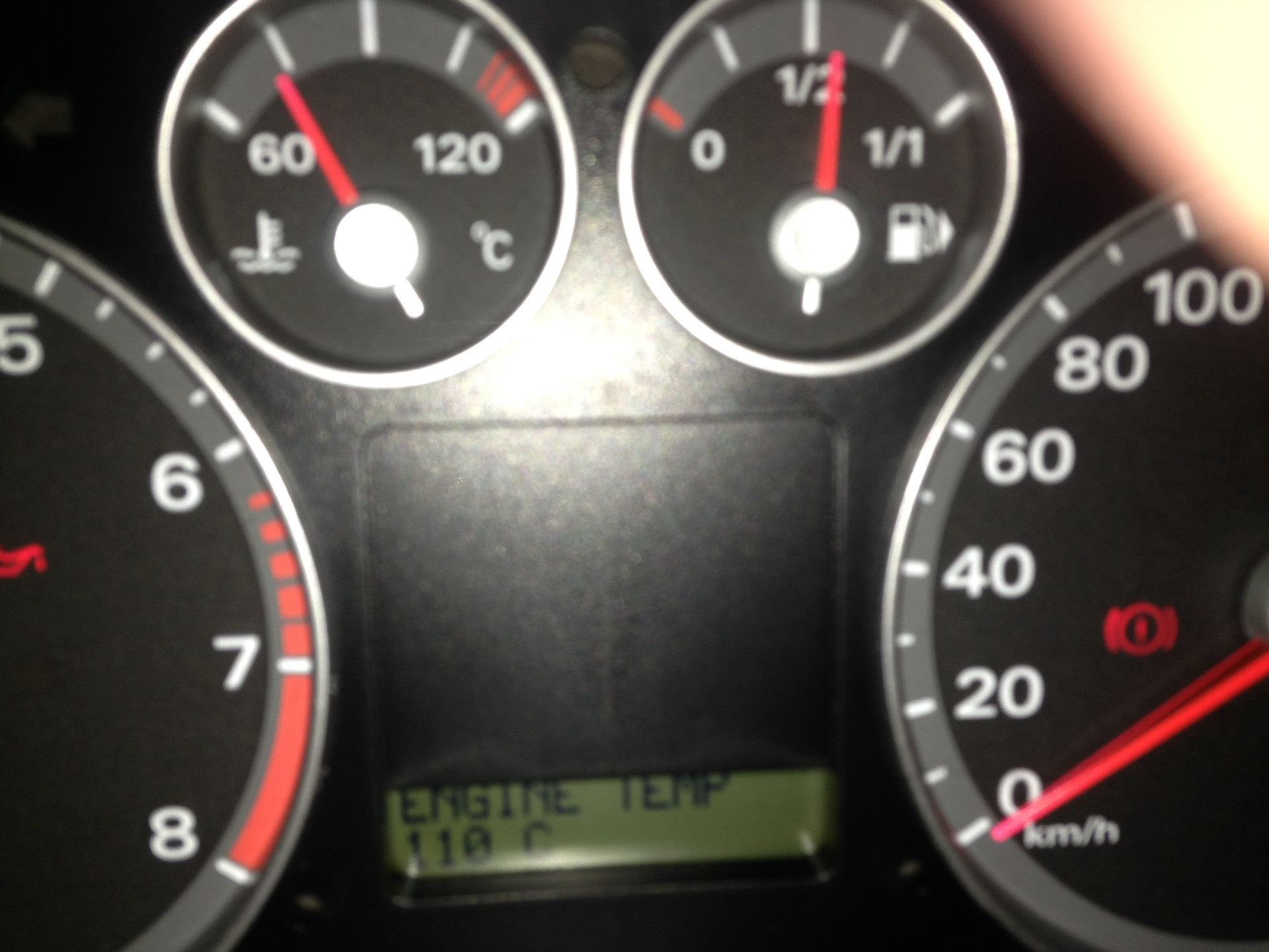 температура охлаждающей жидкости 110