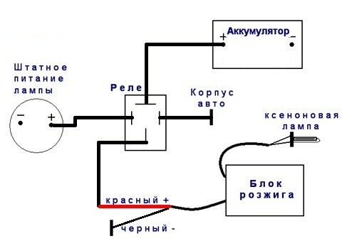 Схема подключения лед линз