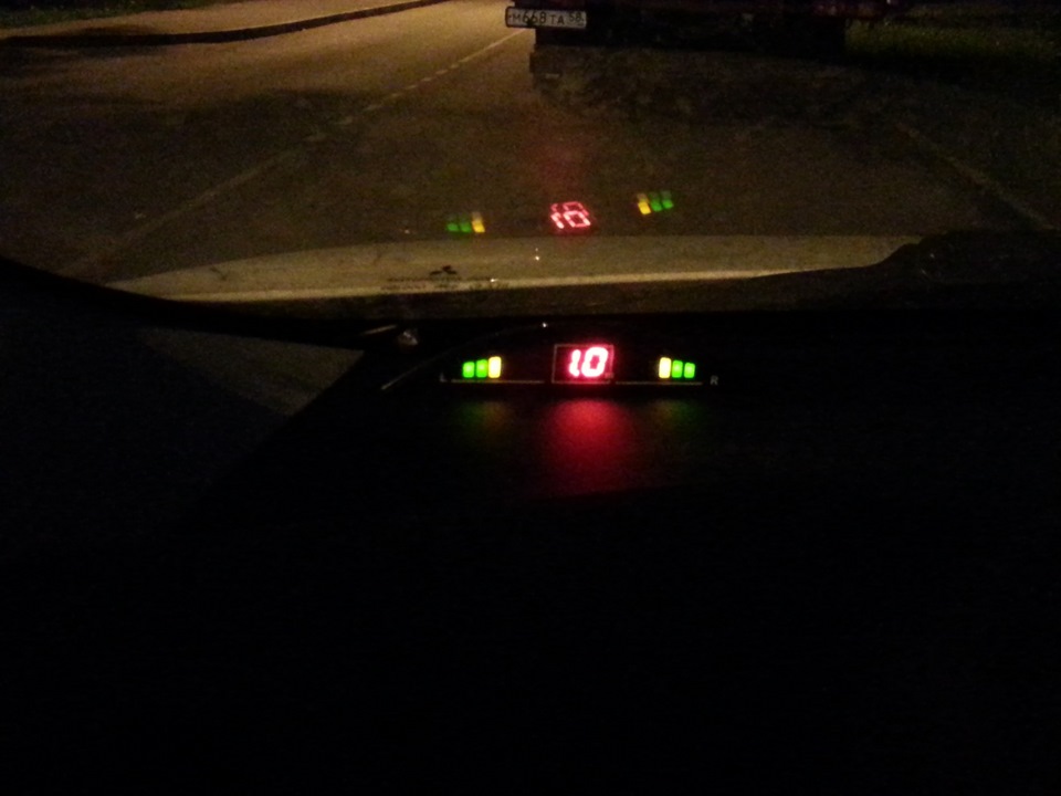 Установка парктроника sho-me — Mitsubishi Lancer X, 1,8 л., 2012 года ...