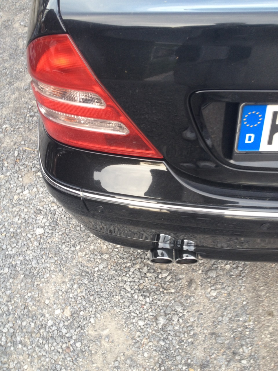 Насадка на глушитель — Mercedes-Benz C-Class (W203), 1,8 л, 2003 года ...