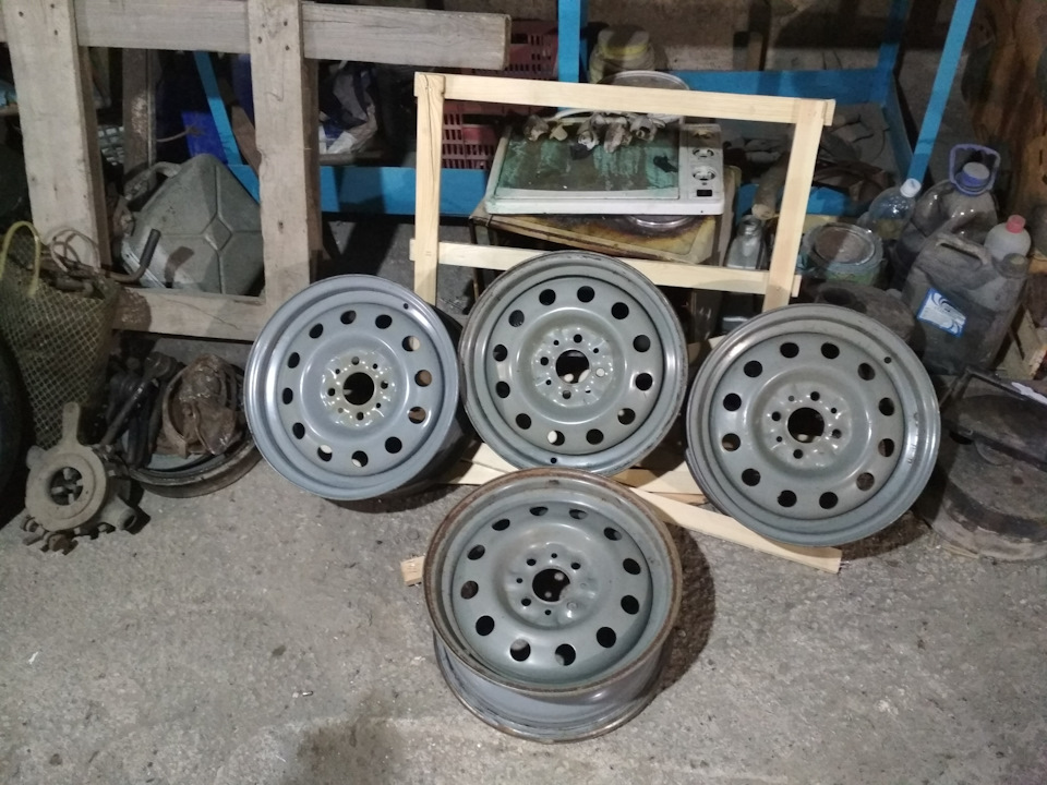 Штампы р14. Окраска в цвет болото/хаки. — Lada 21121, 1,6 л, 2005 года ...