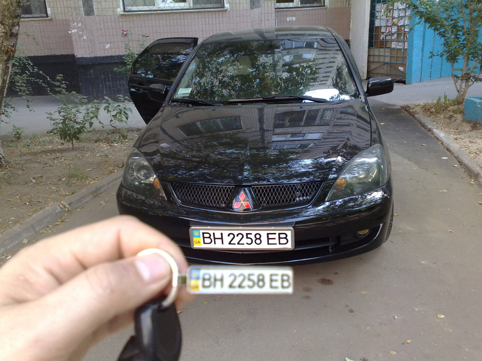 Брелок с госномером авто — Mitsubishi Lancer IX, 1,6 л, 2007 года ...