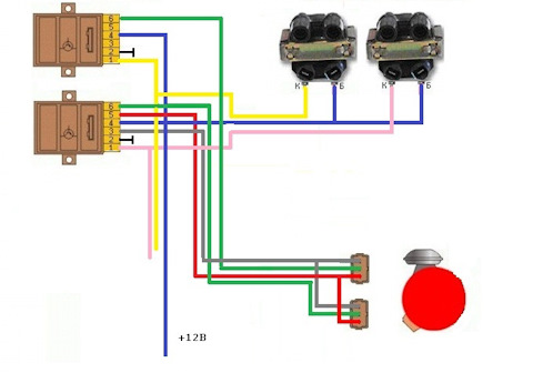 Схема двухконтурного зажигания