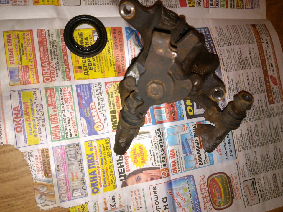 Проверка ручника на суппорте. — Lancia Dedra, 1,8 л, 1996 года | своими ...