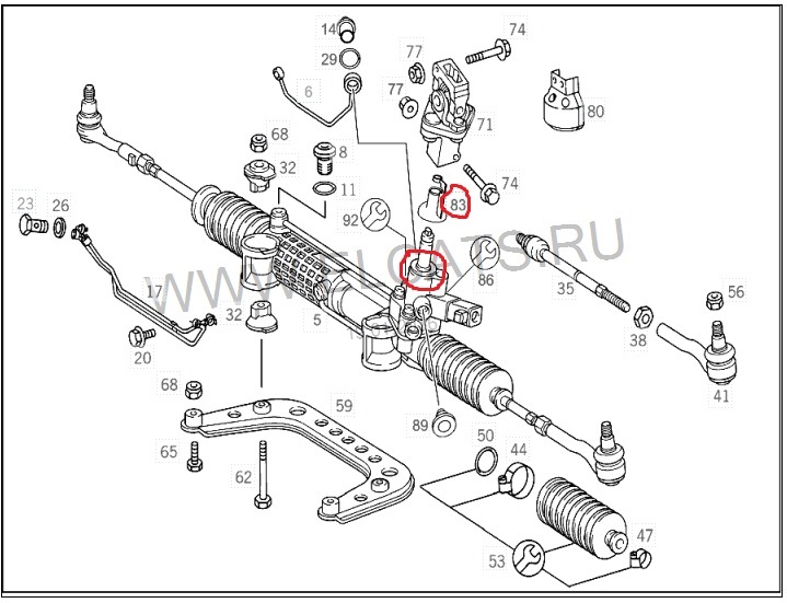 Опять рейка — Mercedes-Benz E-Class (W210), 2,4 л, 1998 года | поломка ...