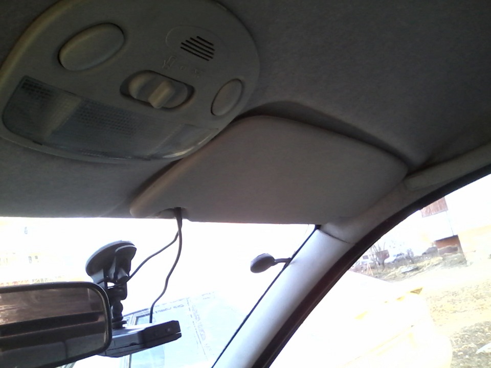 Подключение видеорегистратора, навигатора, ОТ ПЛАФОНА — Lada Калина ...