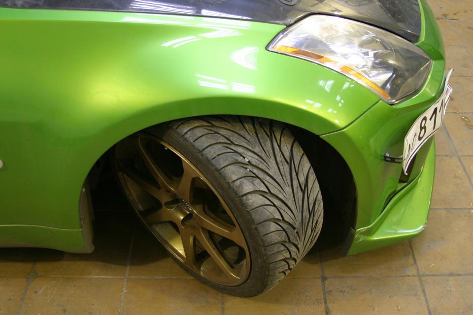 увеличение выворота — Nissan 350Z, 3,5 л, 2003 года | тюнинг | DRIVE2