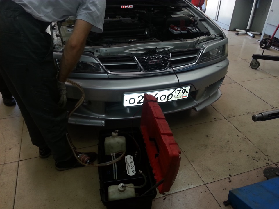замена жидкости в гидроусилителе руля — Toyota Carina (7G), 1,6 л, 2000 ...