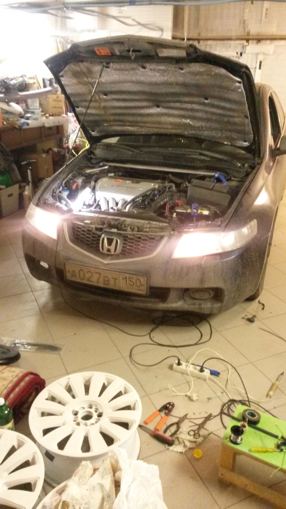 Дневной ходовой свет — Honda Accord (7G), 2,4 л, 2005 года | тюнинг ...