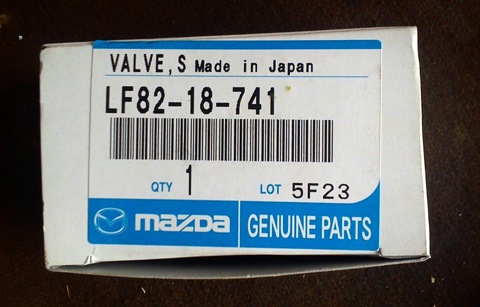 LF8218741 КЛАПАН ЭЛЕКТРОМАГНИТНЫЙ CX-7 (09-…), MAZDA3 (03-…), MAZDA5 ...