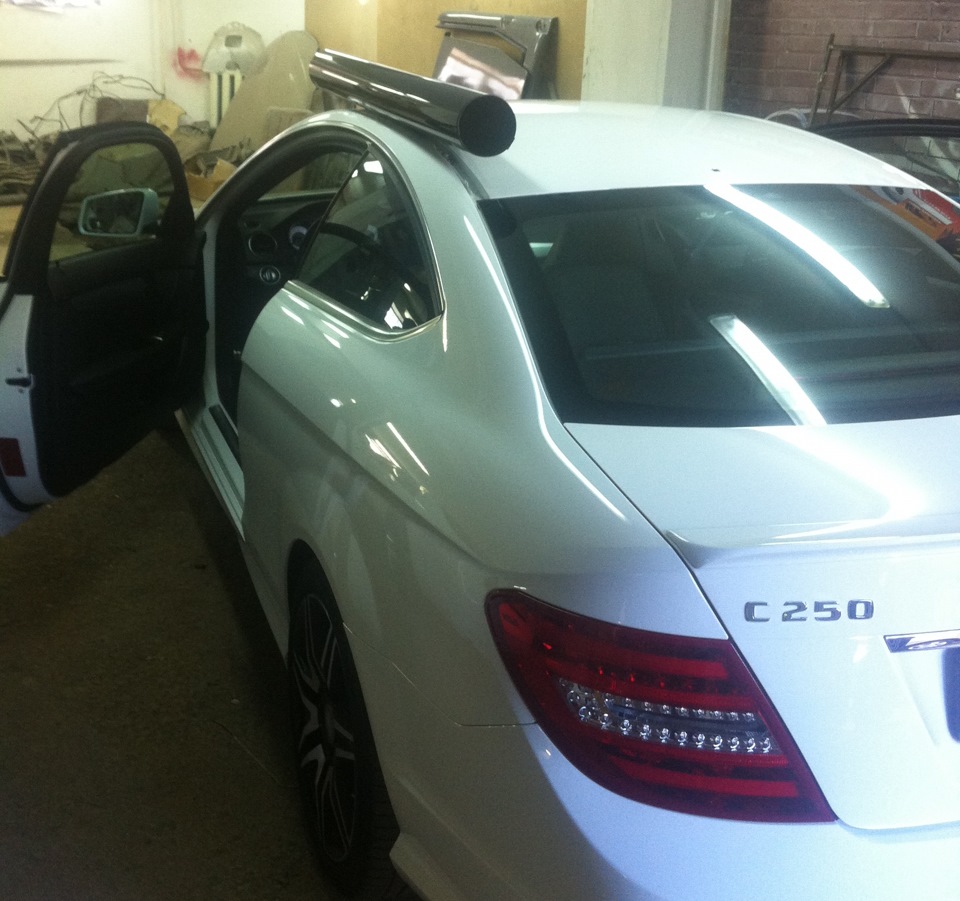 Крышу в пленку — Mercedes-Benz C-Class Coupe (C204), 1,8 л, 2012 года ...