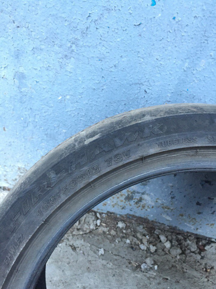 165/50/15 пара жива, пара полуслик, забрал за 8к — Toyota Mark II (70)