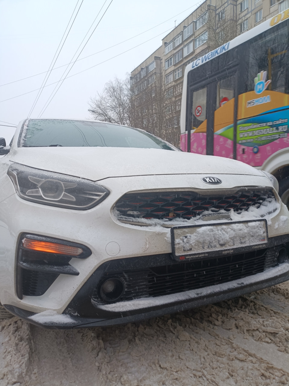 Рязань накрыло снегом. Сказ, как безопасно доехать на авто до дома — KIA  Cerato (4G), 2 л, 2019 года | наблюдение | DRIVE2