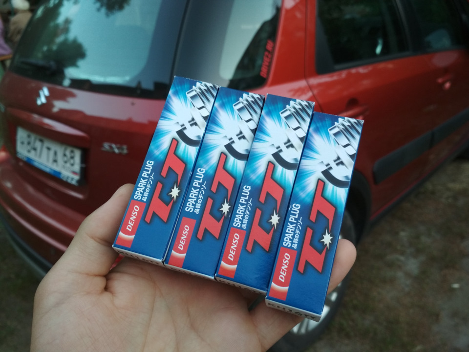 Замена свечей зажигания — Suzuki SX4 (1G), 1,6 л, 2010 года | плановое ...