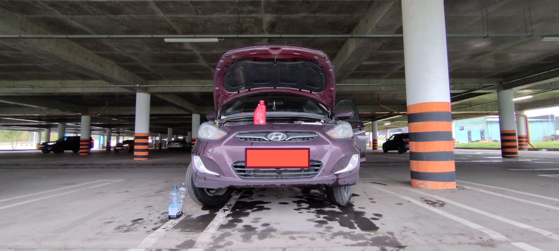 Замена жидкости ГУР на Солярисе самостоятельно — Hyundai Solaris, 1,4 л ...