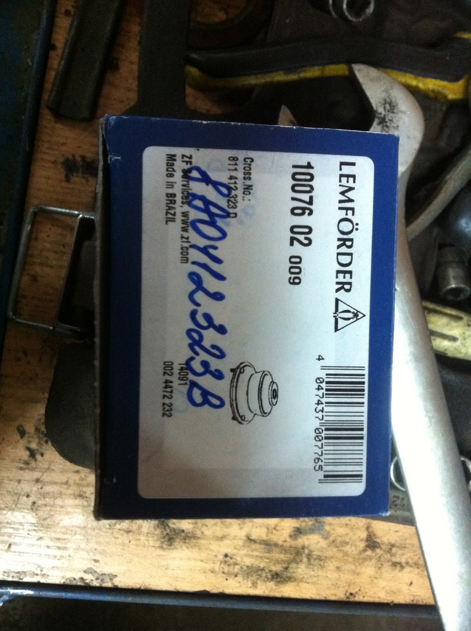 Замена опорных подшипников на Ауди 80 — Audi 80 (B4), 2 л, 1994 года ...