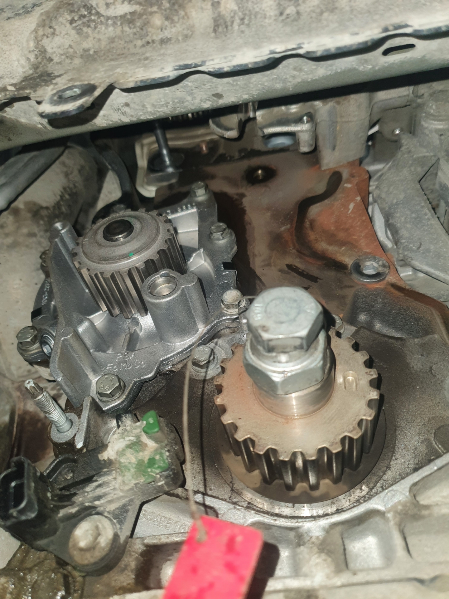 Замена комплекта ГРМ+передний подшипник. — Opel Vivaro (3G), 2 л, 2020 ...