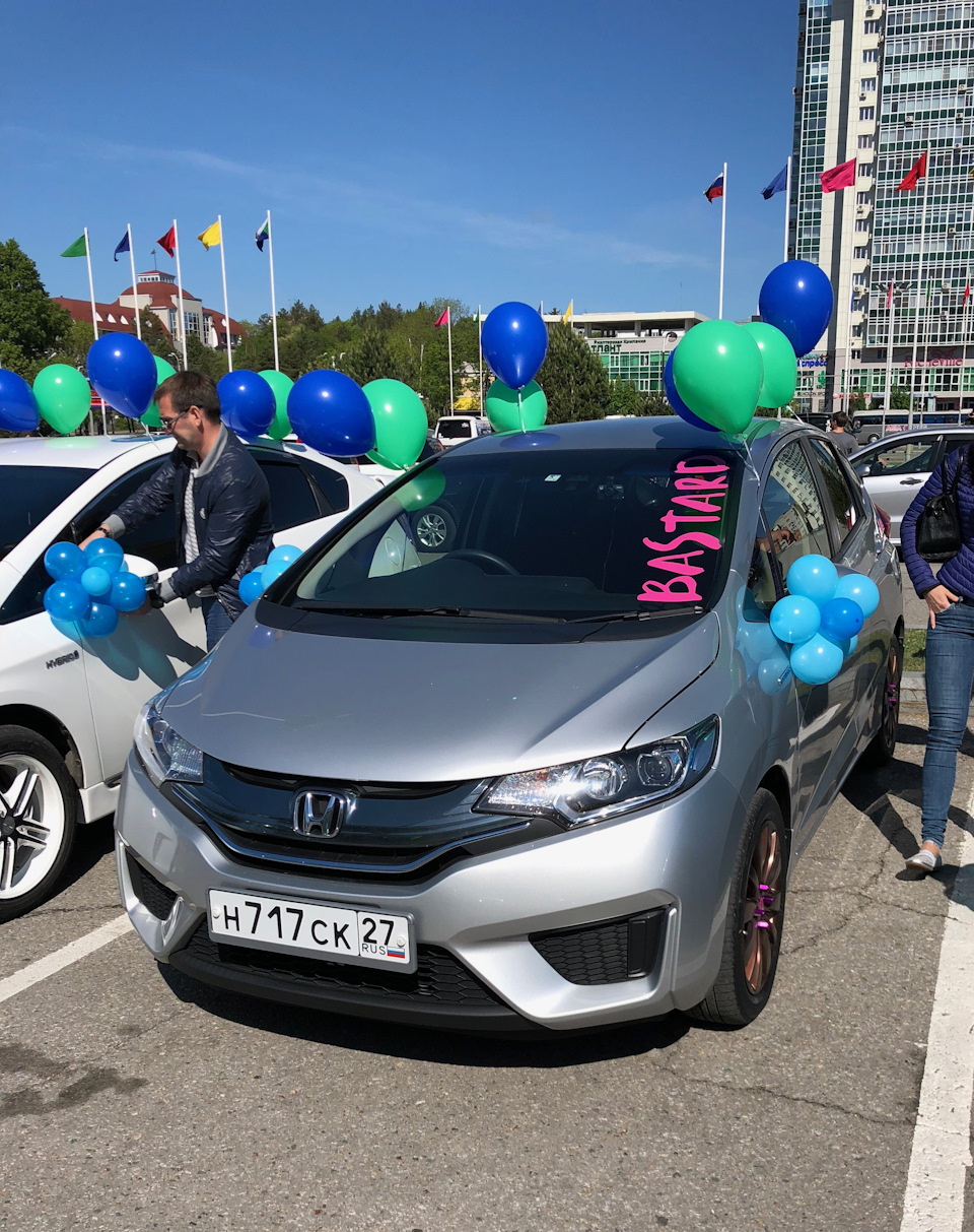 Автопробег ко дню города. Хабаровск 160 лет — Honda Fit (3G), 1,5 л, 2013  года | покатушки | DRIVE2