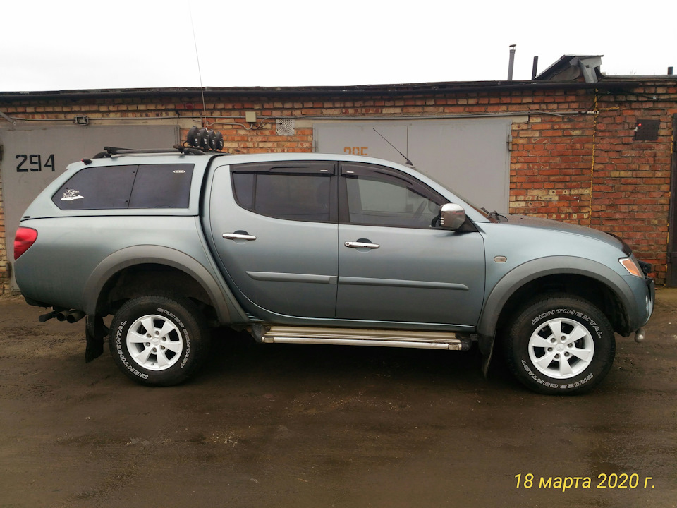Шосеечка на лето. — Mitsubishi L200 (4G), 2,5 л, 2007 года | шины | DRIVE2