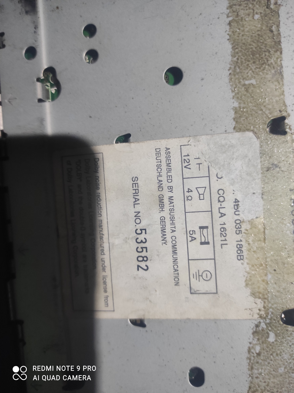 Фото в бортжурнале Audi 100 (C3). Запчасти на фото: S3582