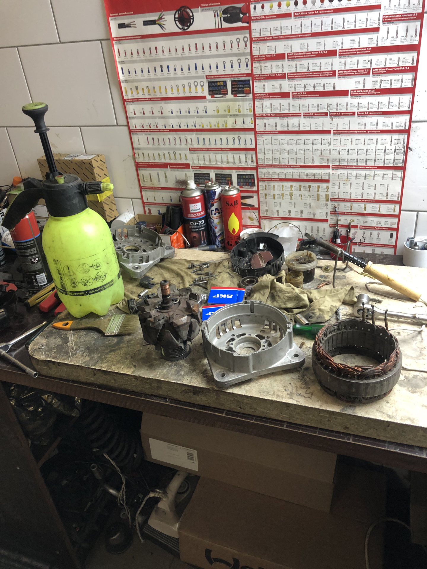 Ревизия генератора — Nissan Primera (P12), 1,9 л, 2004 года ...