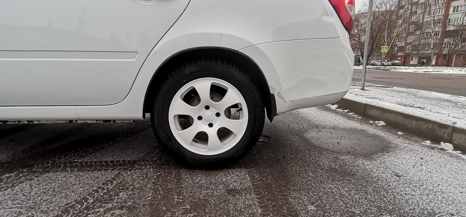 Cordiant Snow Cross 2 185/65 R15 на Гранту. Отзыв. — Lada Гранта (1G ...