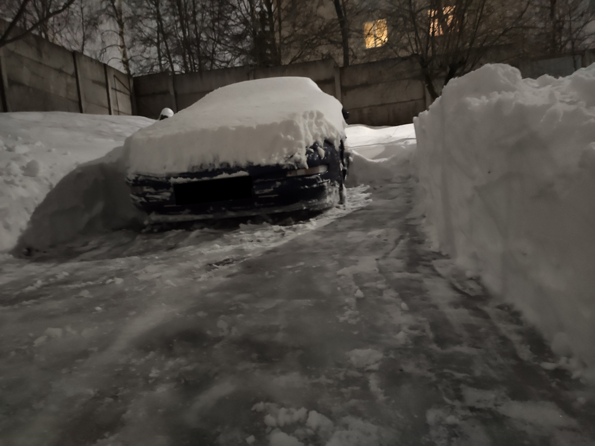 Ford Probe в снегу