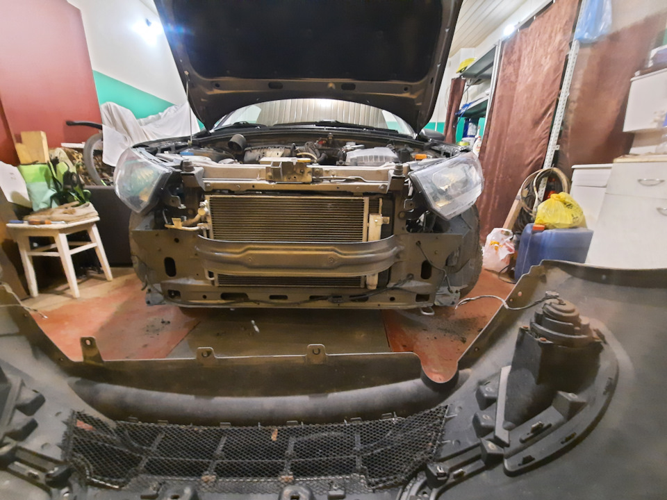 Установка LED ПТФ — LADA Гранта Лифтбек (2-е поколение), 1,6 л., 2018 ...