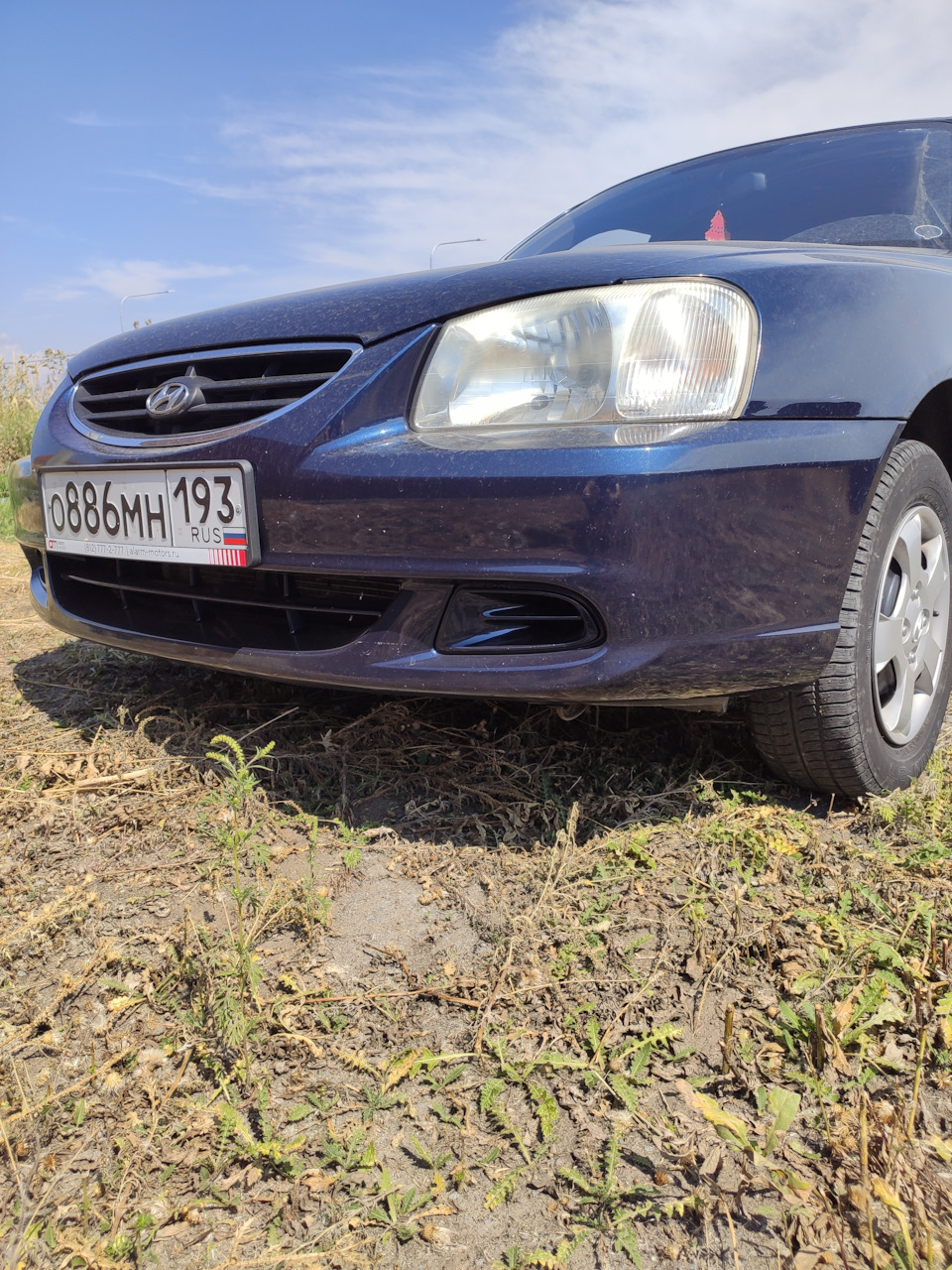 Противотуманные фары — Hyundai Accent (2G), 1,5 л, 2007 года | тюнинг |  DRIVE2