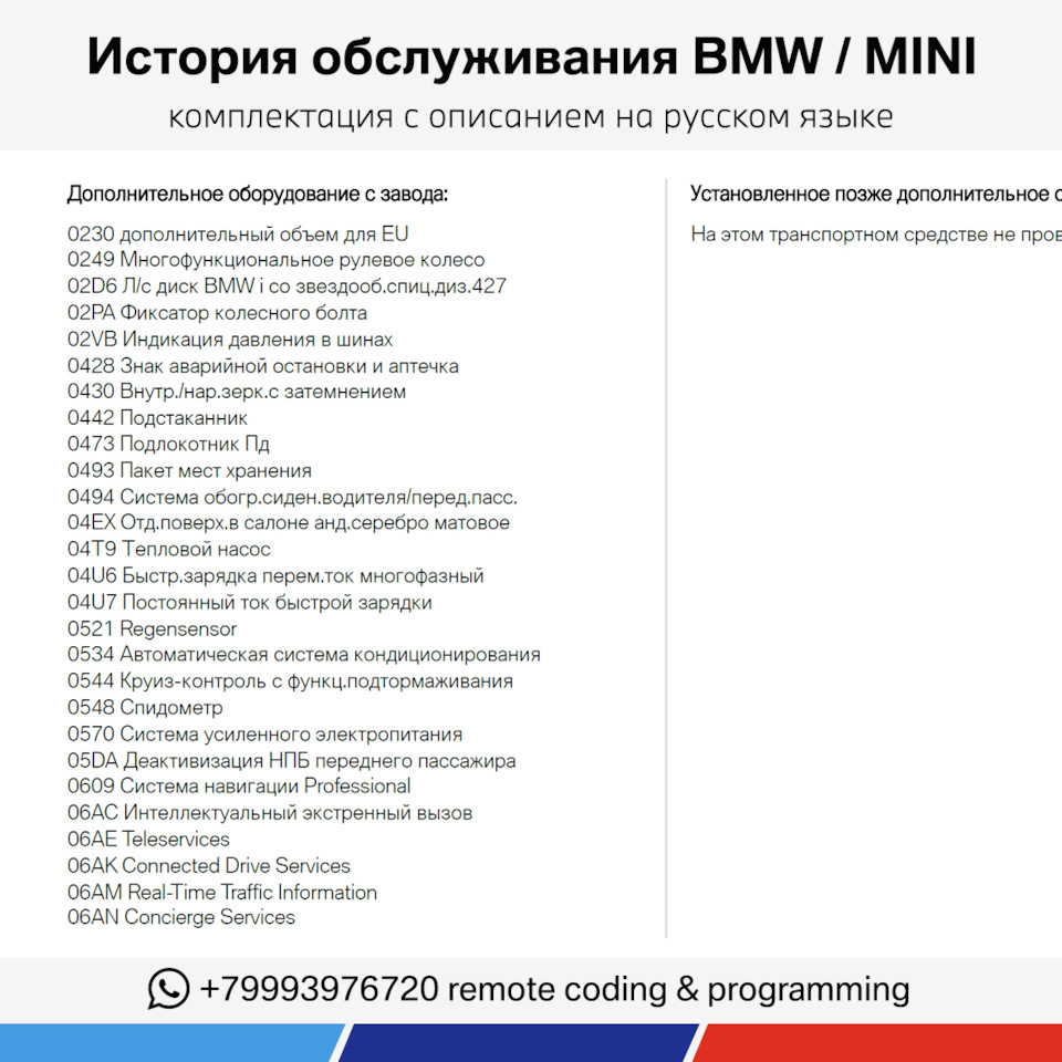 История технического обслуживания BMW — DRIVE2