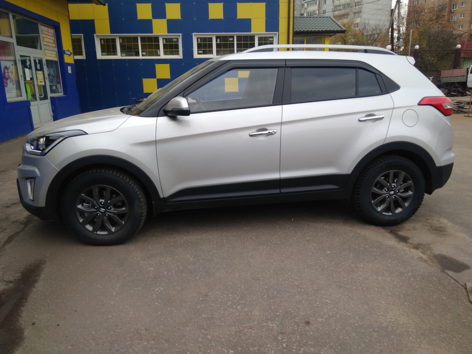 Зимняя резина, Мишлен… — Hyundai Creta (1G), 2 л, 2020 года | шины | DRIVE2