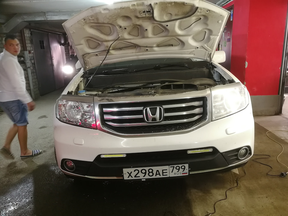ремонт и полировка фар — Honda Pilot (2G), 3,5 л, 2012 года | тюнинг ...