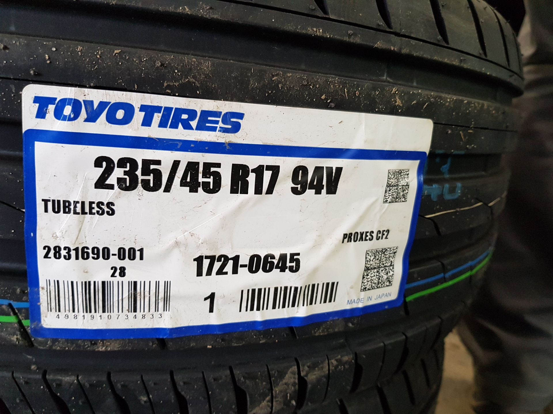 Шина Летняя Тойо Проксес Cf2 Р15 Купить