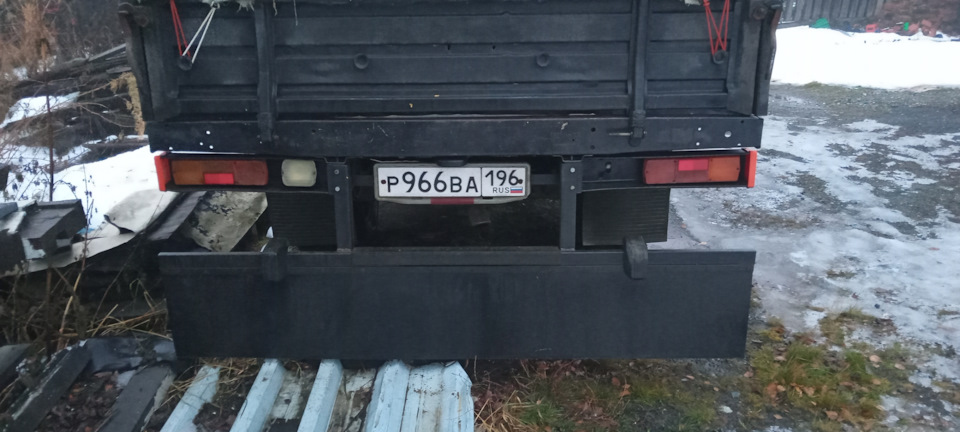 Задний отбойник и брвзговик — ГАЗ Газель, 2,5 л, 1997 года | кузовной ...