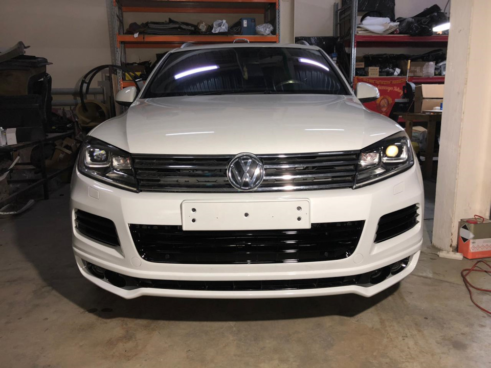 Установка фар Touareg FL в бампер NF R-line. — Volkswagen Touareg (2G ...