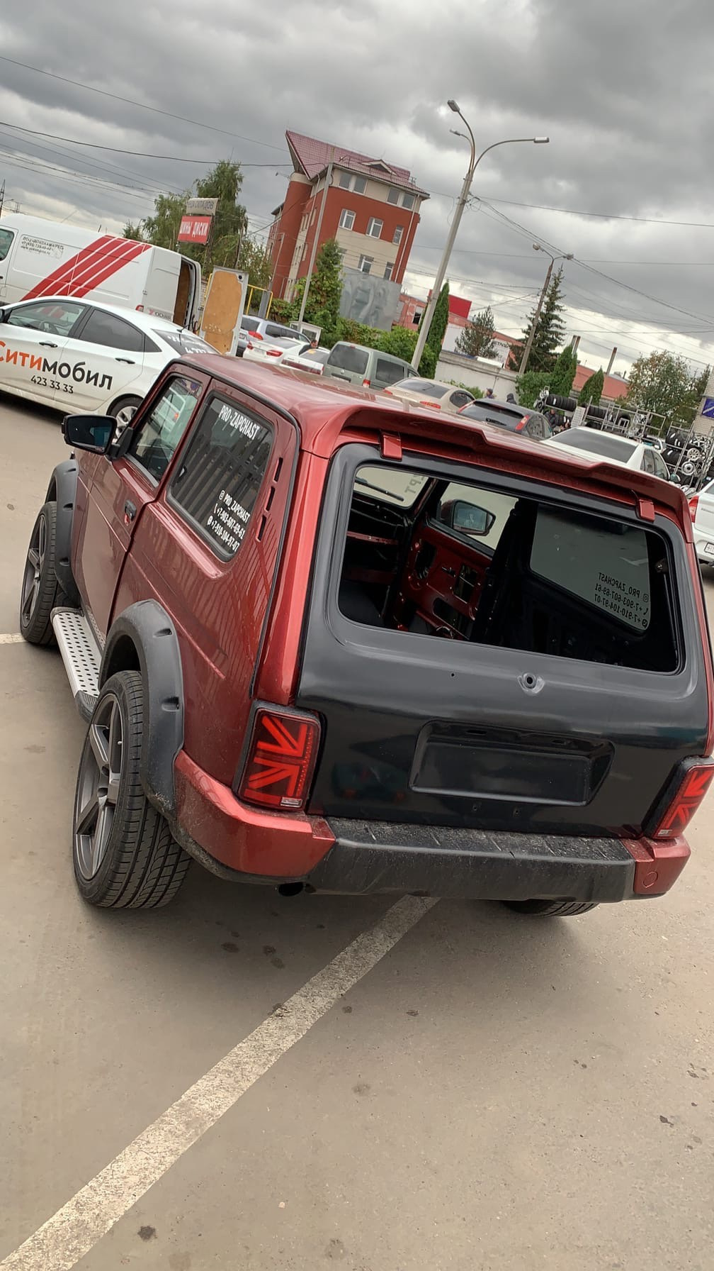 Пластиковая крышка багажника на Ниву. — Lada 4x4 3D, 1,7 л, 2015 года ...