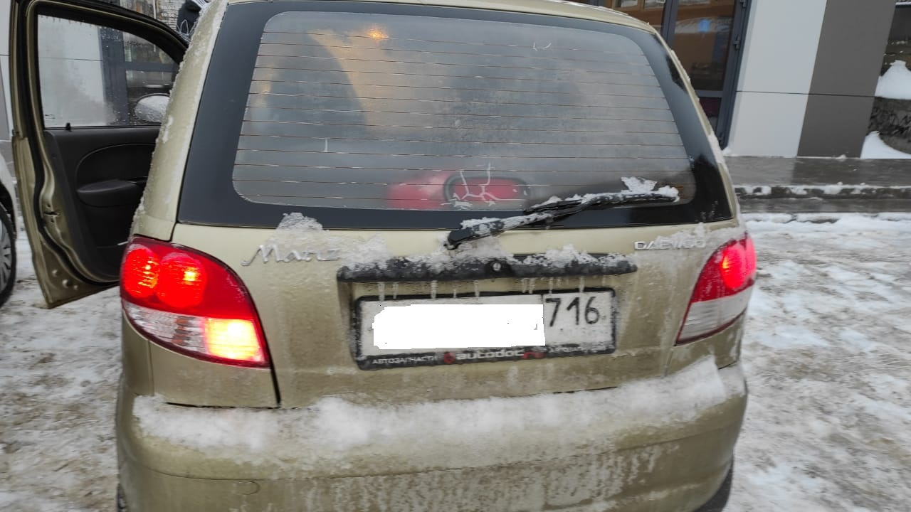 Daewoo matiz как снять задний фонарь Задний противотуманный фонарь - Daewoo Matiz (M100, M150), 0,8 л, 2011 года элек