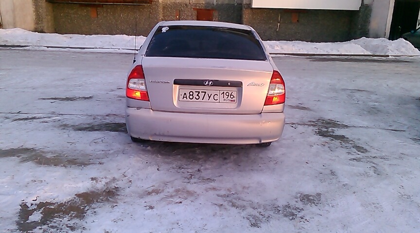 фонари на машине — Hyundai Accent (2G), 1,6 л, 2007 года | стайлинг ...