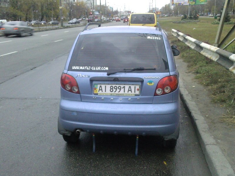 Фото дэу матиз сзади