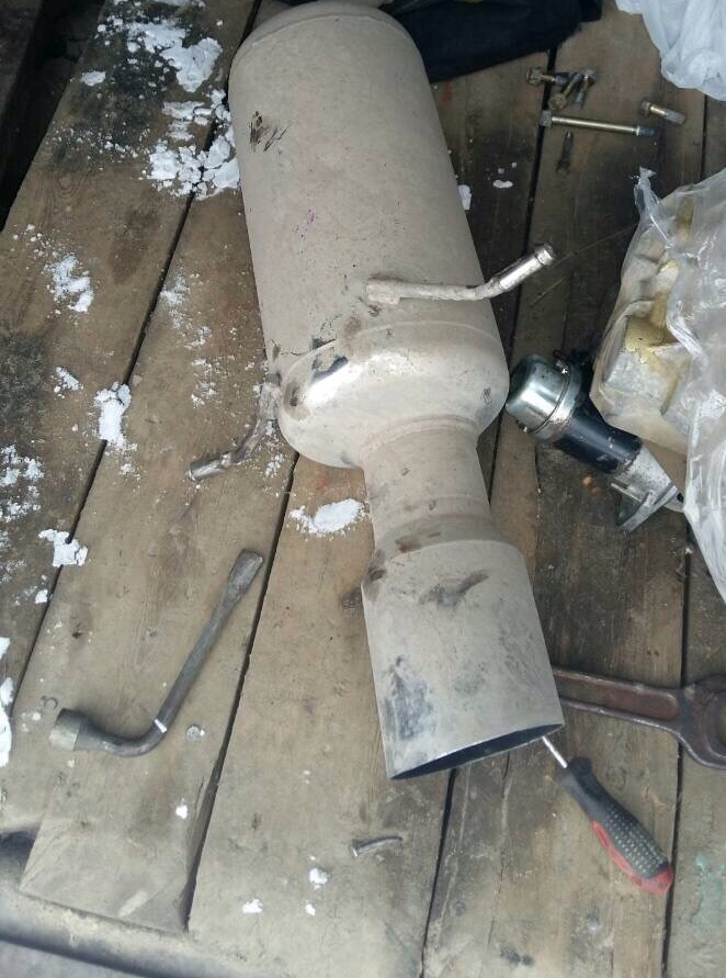 Apexi megaphone dunk — Mitsubishi Galant VR4, 2,5 л, 1997 года