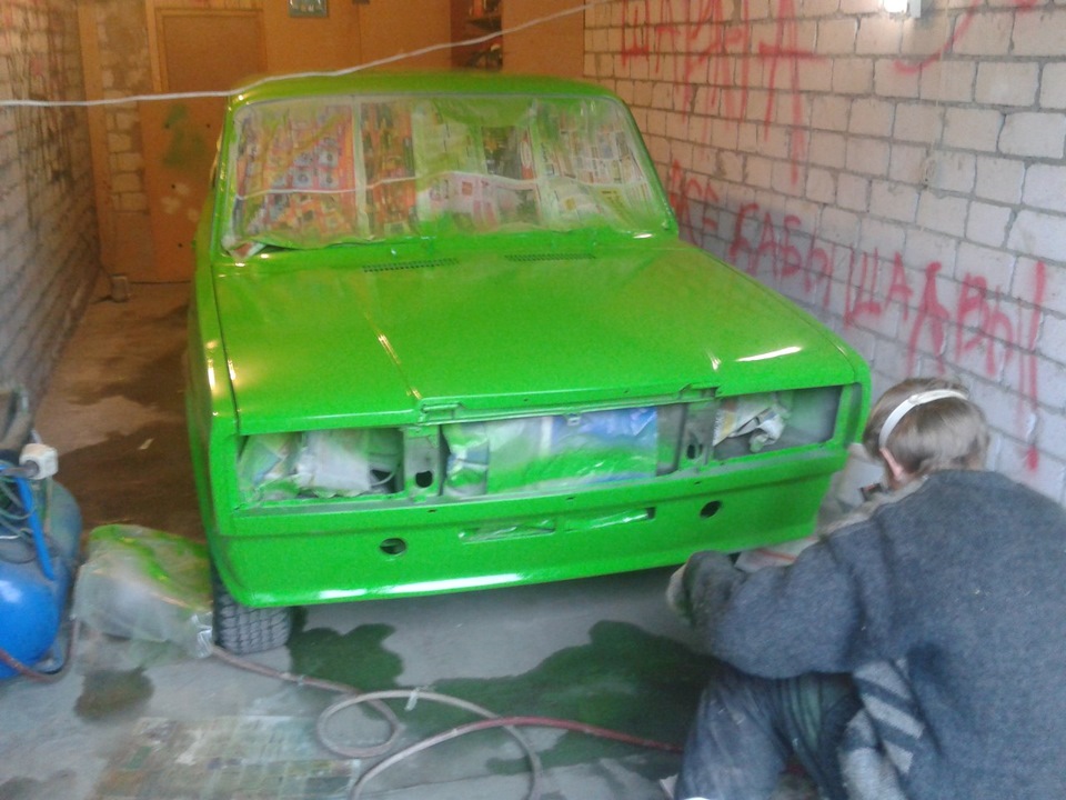 Покраска ваз фото Покраска.Как это было - Lada 2107, 1,5 л, 1984 года кузовной ремонт DRIVE2