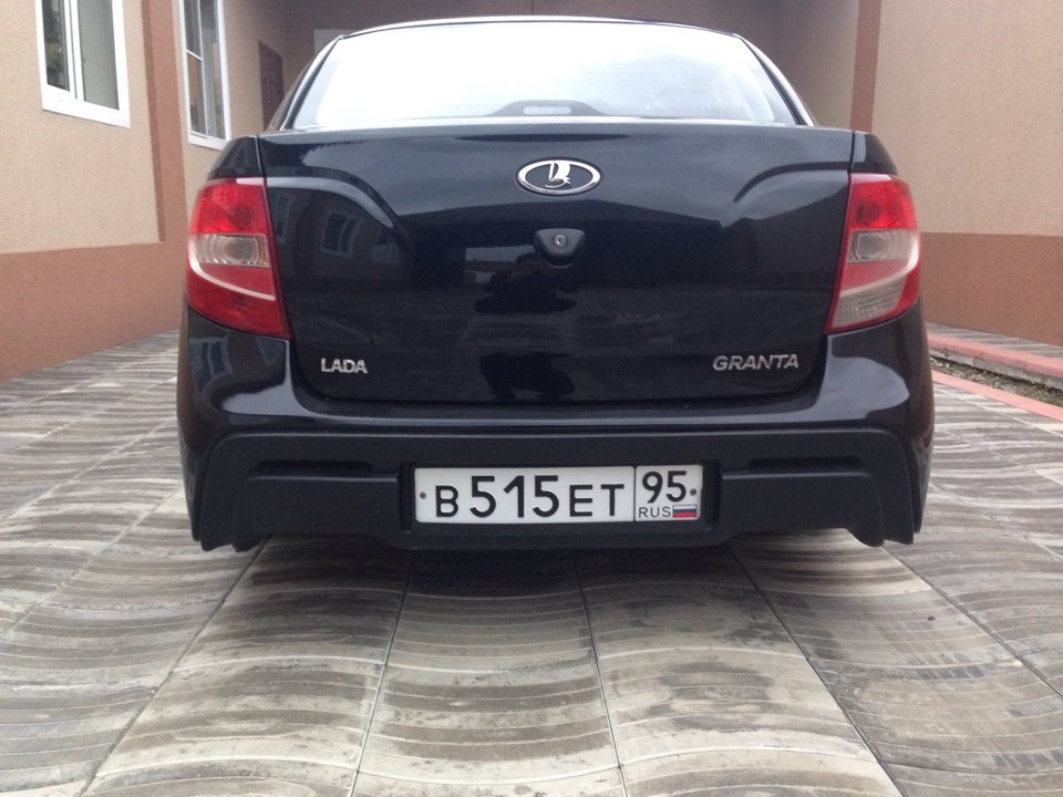 Бампер — Lada Гранта (1G), 1,6 л, 2012 года | тюнинг | DRIVE2