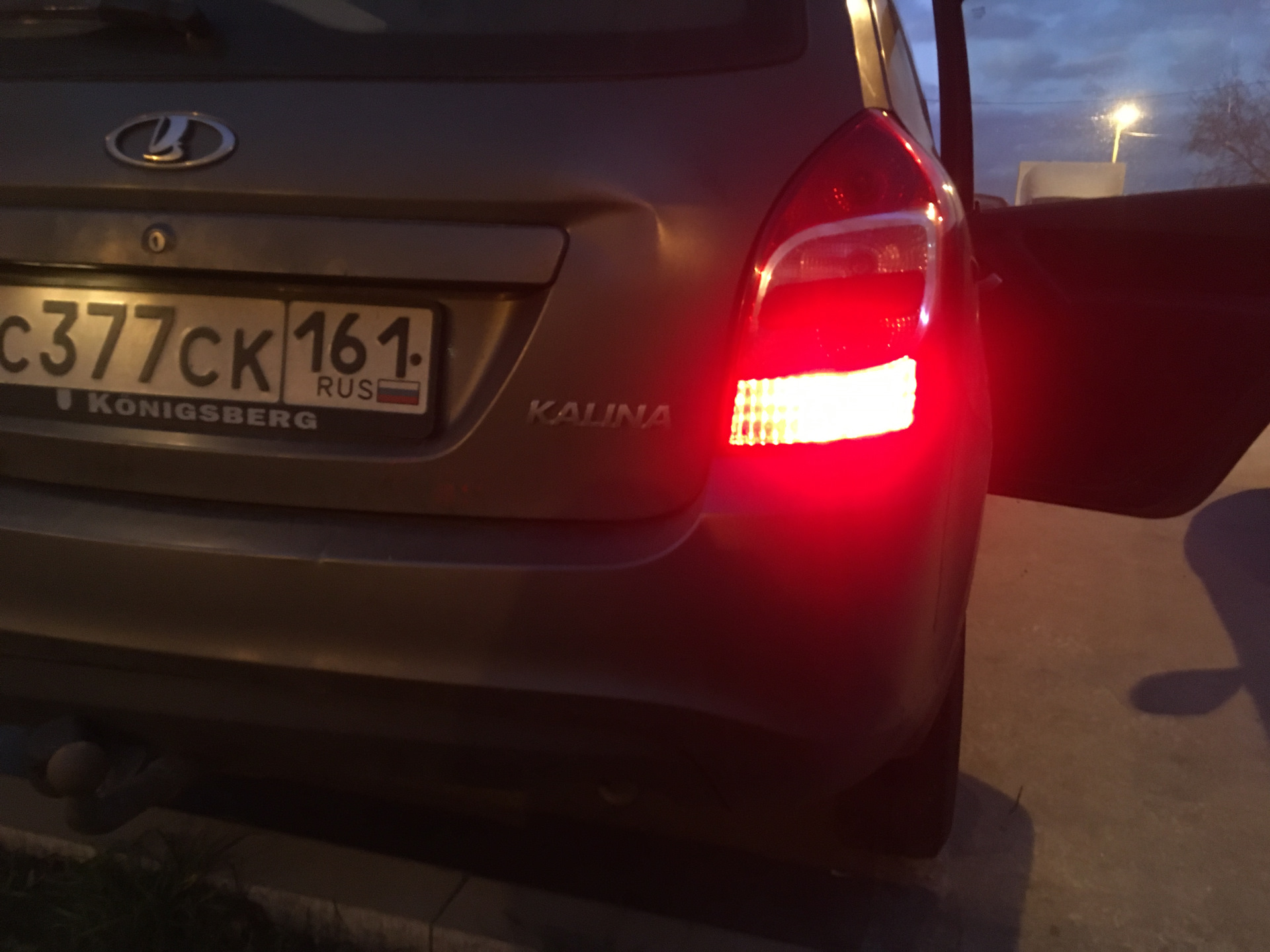 Светодиодные задние габариты — Lada Калина 2 универсал, 1,6 л, 2014 ...