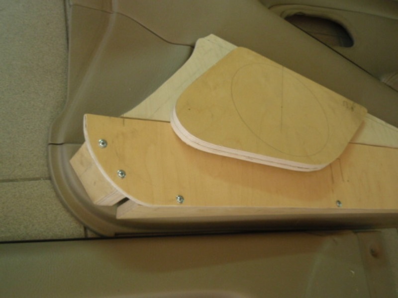 Корпуса под мидбасы в двери — Honda Accord Coupe (6G), 3 л, 1999 года ...
